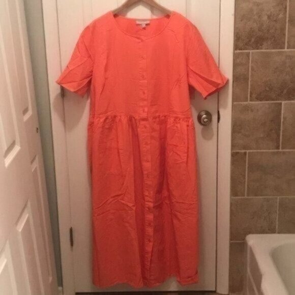 NWOT Woman WIthin Button-Down Casual Dress - Picture 2 of 5